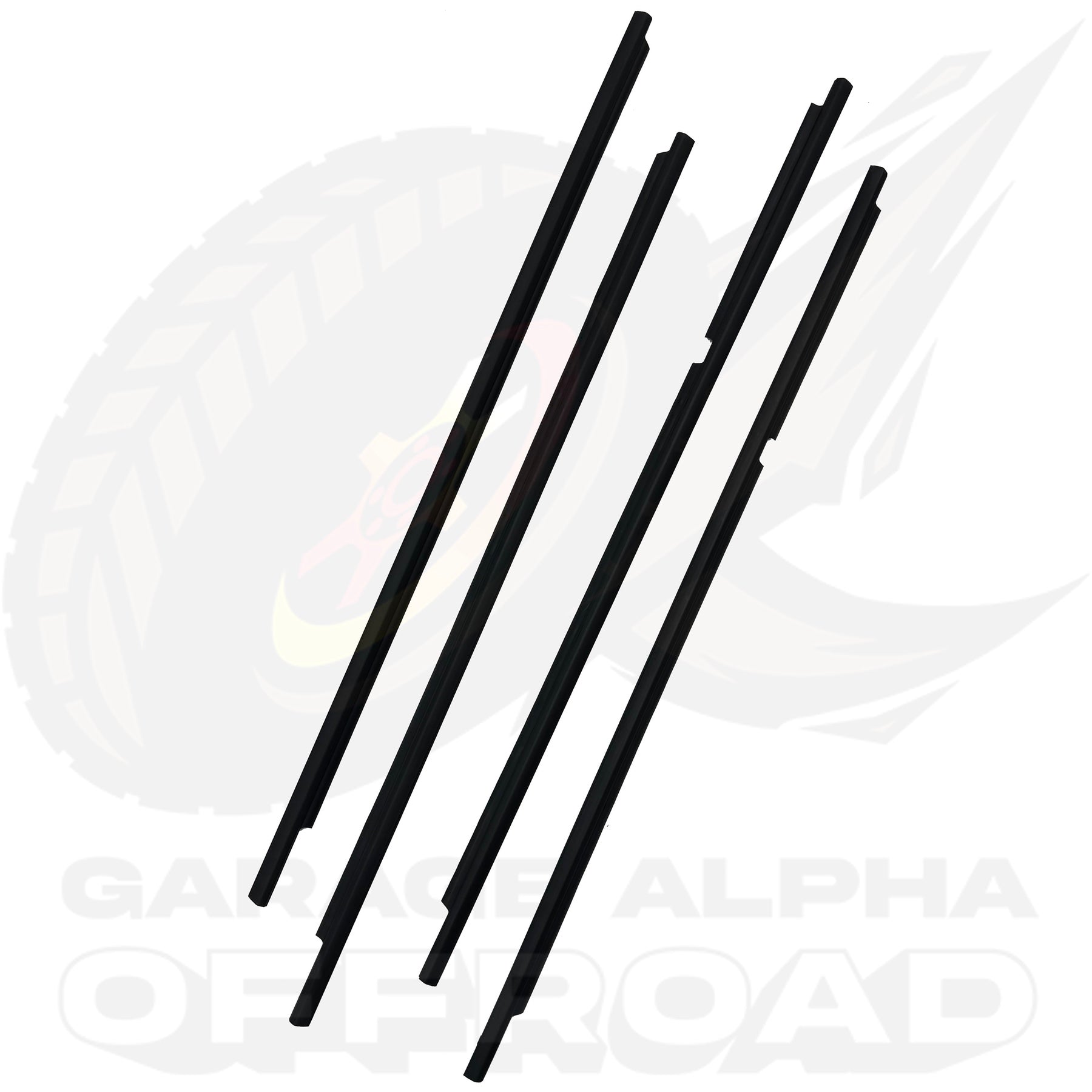 1998-2007 Toyota Land Cruiser Black Window Trim